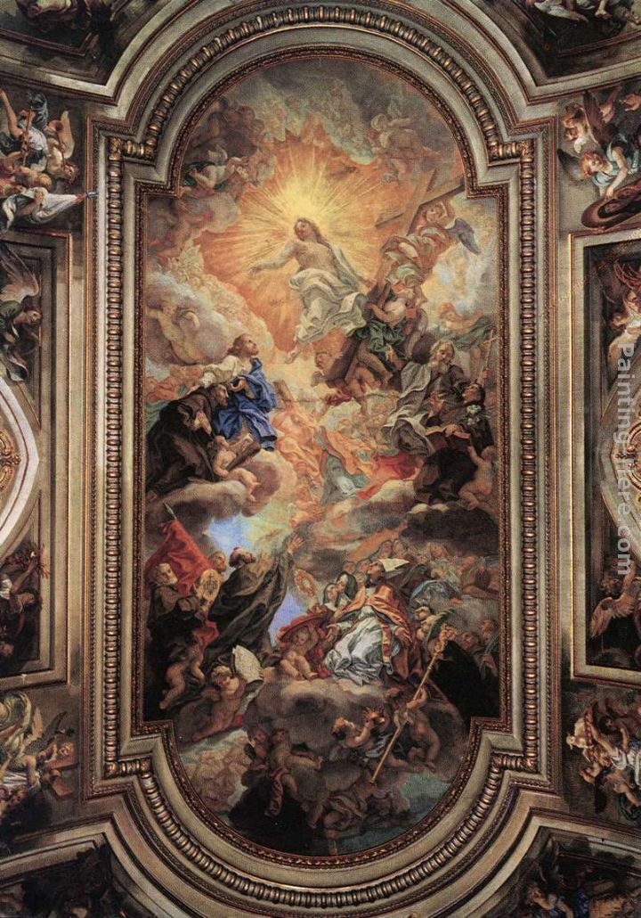 Apotheosis of the Franciscan Order painting - Baciccio Apotheosis of the Franciscan Order art painting